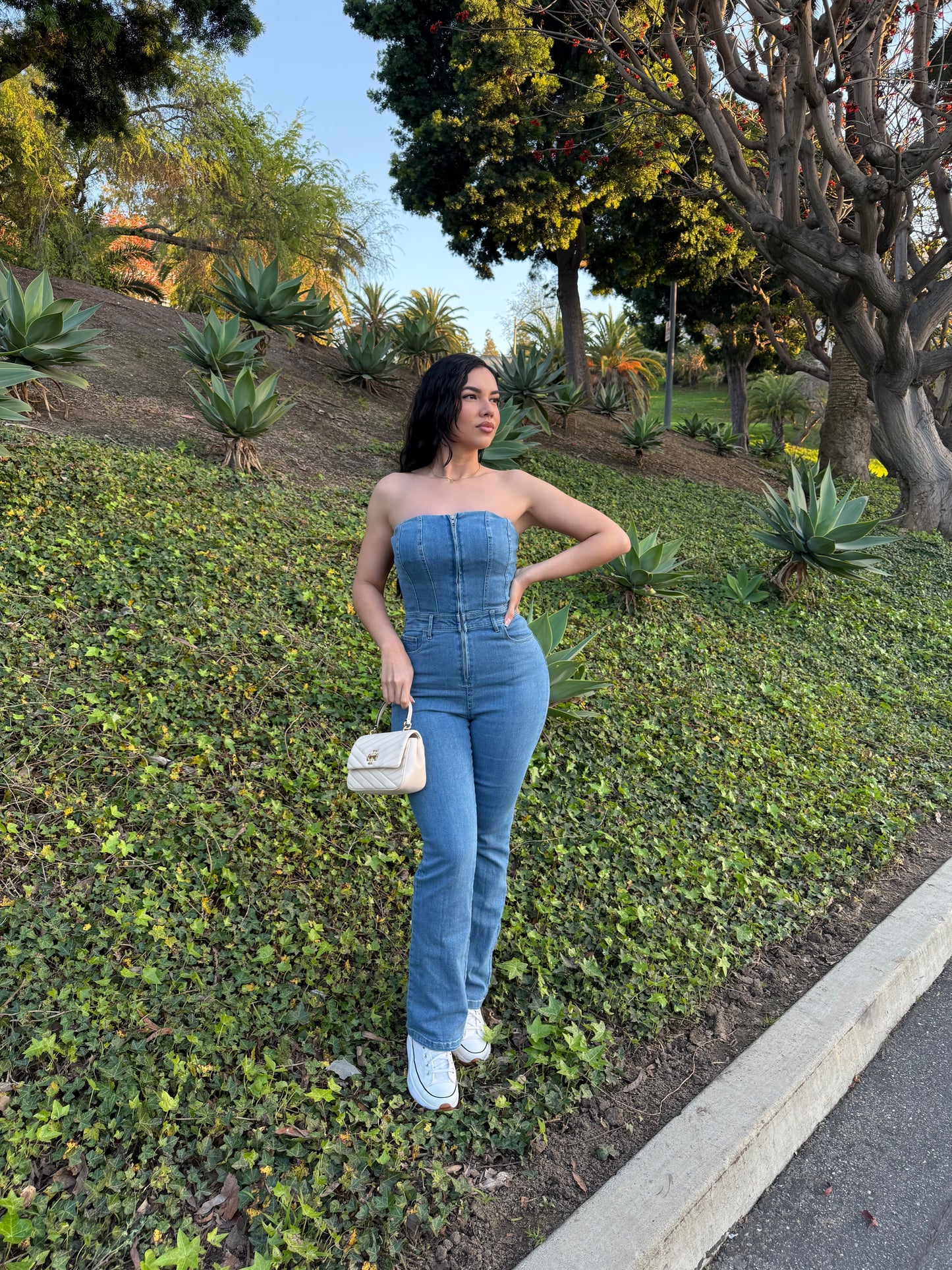 Crystal Denim Jumpsuit