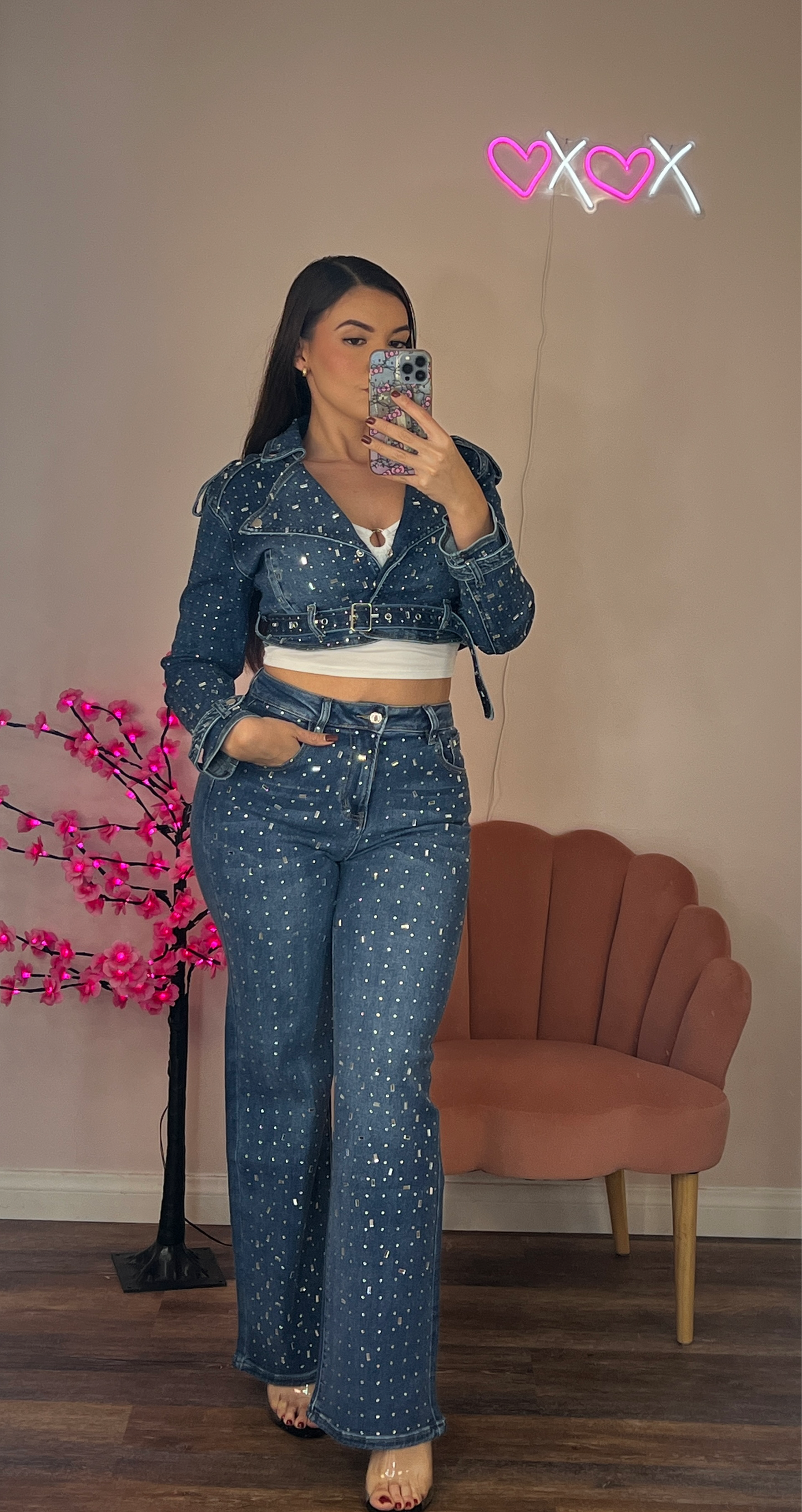 Blue Rhinestone Jacket