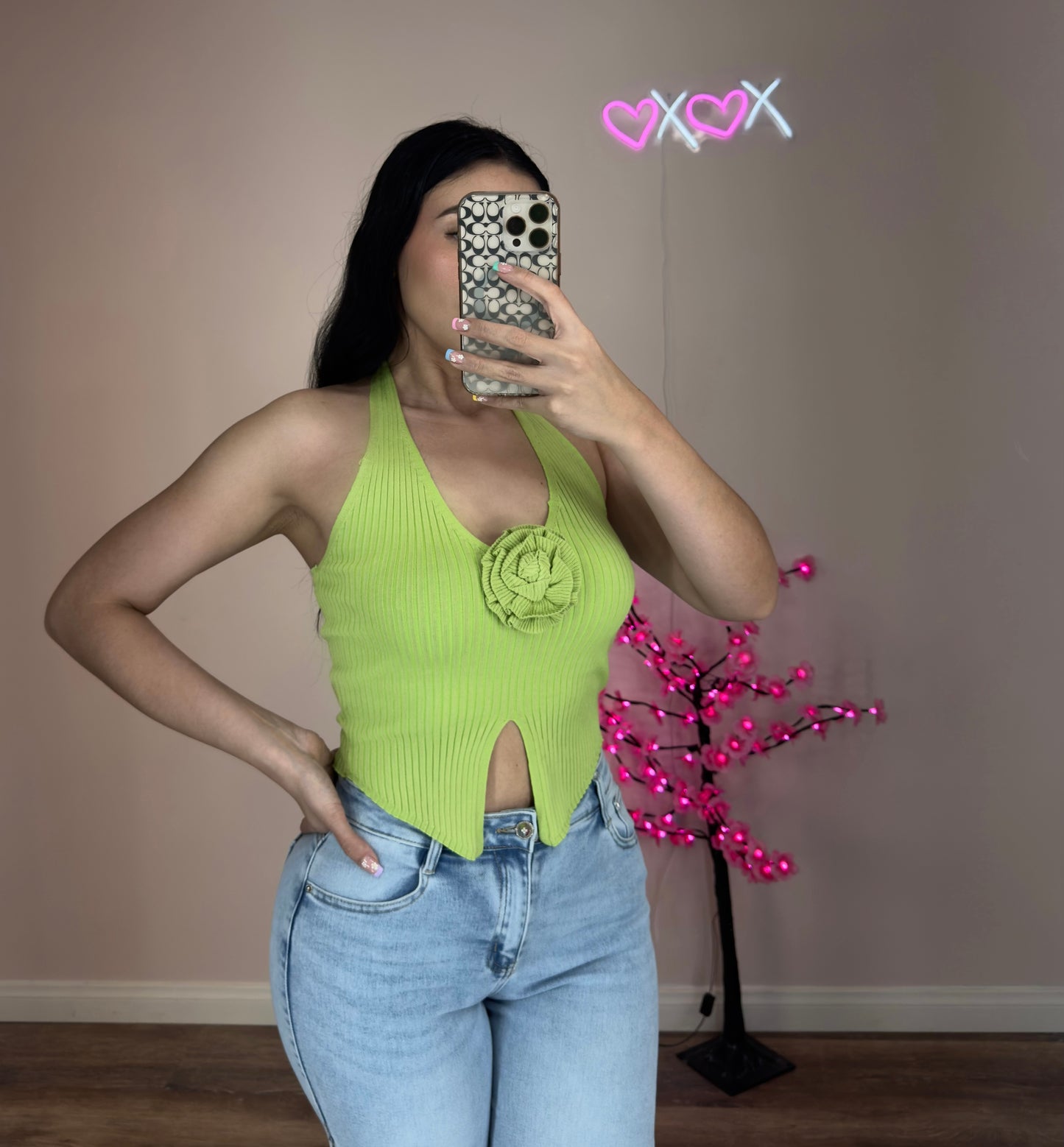 Samanta Green Top