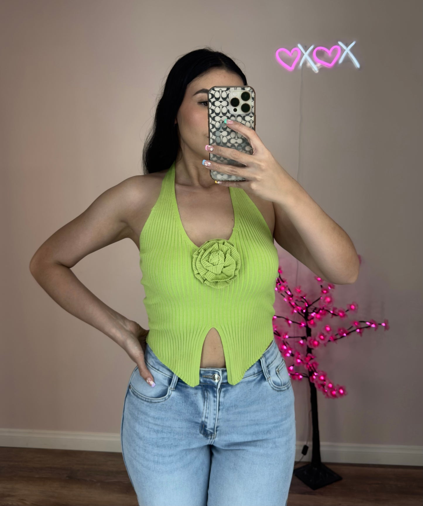 Samanta Green Top