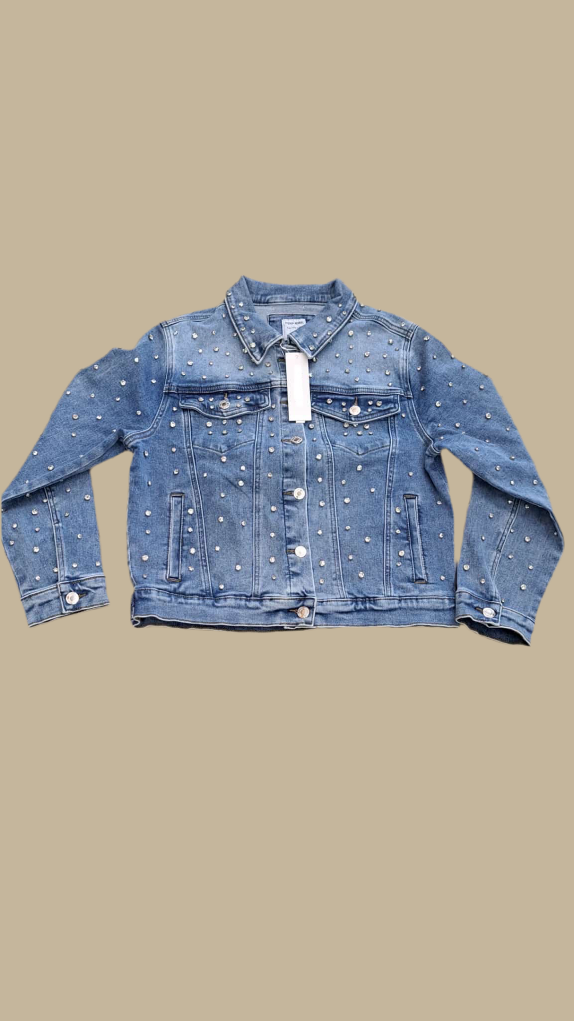 Jane Rhinestone Light Blue Jacket