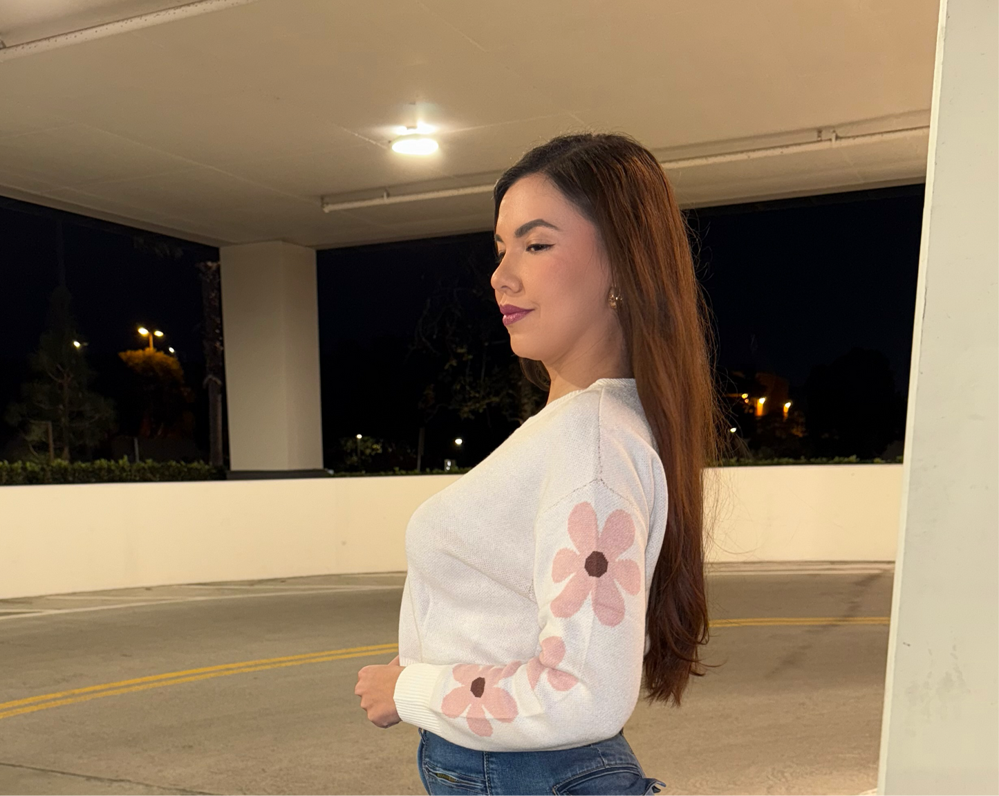 Rosy Sweater Top