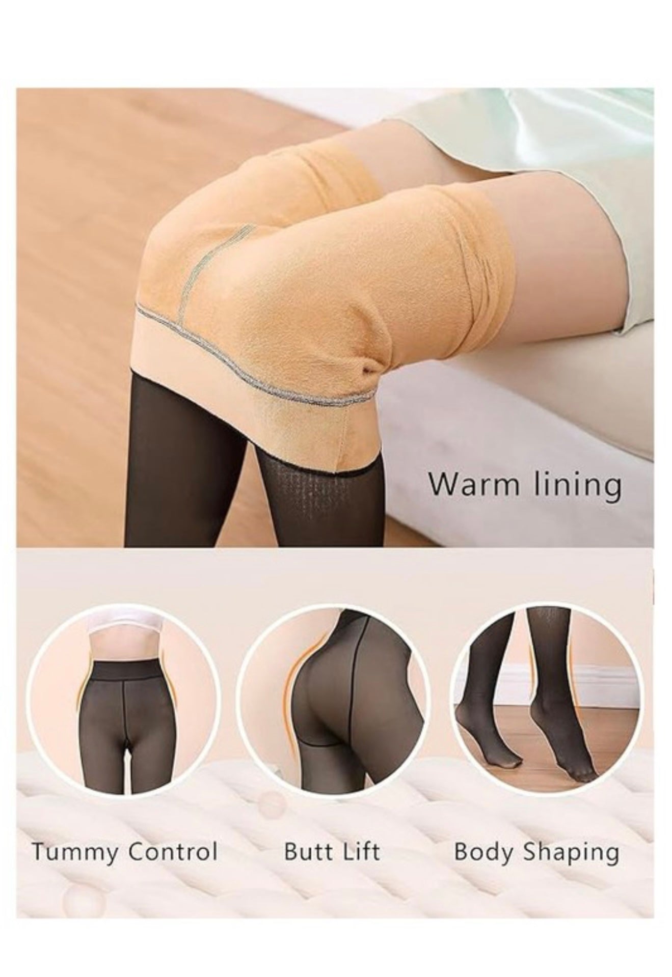 Cute Thermal Fleece Lined Tights